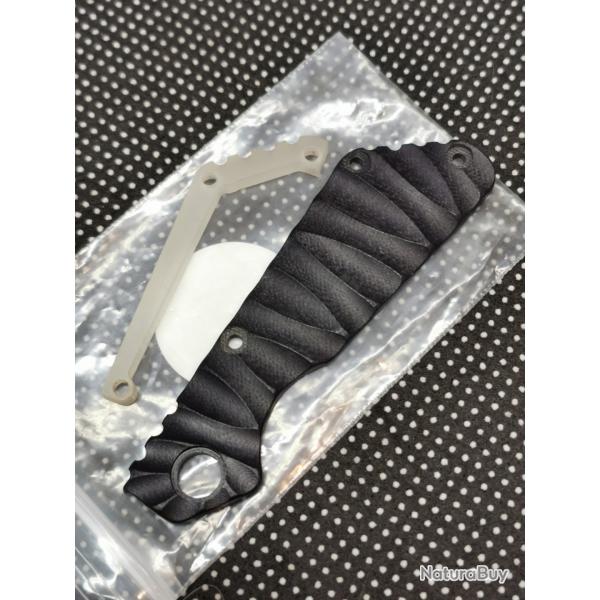 Plaquette custom en g10 + backspacer pour strider sng