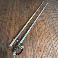 BON SABRE D'OFFICIER D'INFANTERIE MODÈLE 1882 MANUFACTURE DE CHATELLERAULT 1890 WW1 14-18