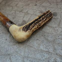 ancienne canne manche corne de cerf
