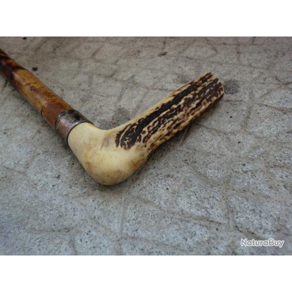 ancienne canne manche corne de cerf