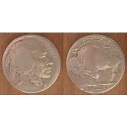 USA 5 Cents 1919 Mint E United States America Buffalo Cent Dollar Piece Etats Unis Dollars