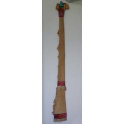FOURREAU DE FUSIL EN PEAU PERLEE DES NATIVES D' AMERIQUE DU NORD