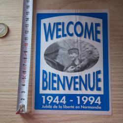 autocollant vintage 50 éme anniversaire débarquement Normandie collection