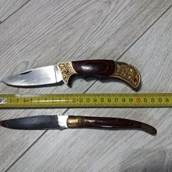 Lot deux couteaux de poche