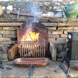 TOURNEBROCHE DE CHEMINEE MECANIQUE LE CAPUCIN