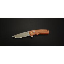 Third Couteau de poche - Manche bois - Lame de 8,5 cm - Sport / Chasse