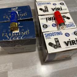 6 boites de 25 cartouches de ball-trap 7 Steel (acier)......ENCHERE 1 EURO