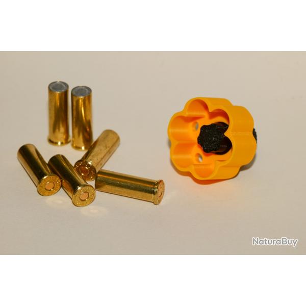 Speedloader revolver 38 Special & 357 mag - couleur jaune