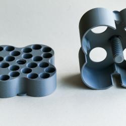 Boite de rangement pour speedloader de revolver 38 special ou 357 mag (4x)