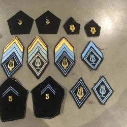 Ecussons tissu de la musique des Régiments de Hussards.