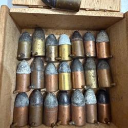 22 Cartouches calibre 12 mm à Broche, pour Révolver Lefaucheux