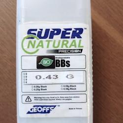 Billes sniper Geoffs bio Super Natural 0,43g