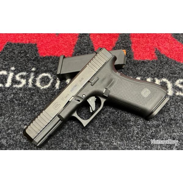 GLOCK 17 gnration 5 avec la Dtente Performance GLOCK et la hausse rglable