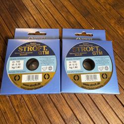 DESTOCKAGE P&Ecirc;CHE LOT DE DEUX BONINES FILS STROFT GTM 100 m 0,12 mm 1,80 kg