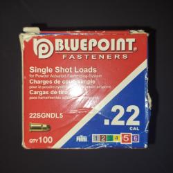 cartouches à blanc bluepoint cal 5.6/16 mm cal 22 rouge boîte de 100 pour stalker 906 ou autre