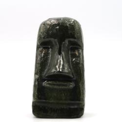 Buste en c&eacute;ramique d'un g&eacute;ant de l'&icirc;le de P&acirc;ques, ann&eacute;es 70 / Moai, Tiki