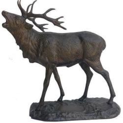 Bronze Cerf au br&acirc;me grand mod&egrave;le LOVERGREEN