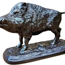 Bronze sanglier &agrave; l'&eacute;coute LOVERGREEN