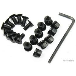 Lot de 10 vis et &eacute;crou pour rail keymod