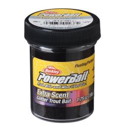 Berkley PowerBait Pâte à Truite Glitter Black - 50g (1.75 oz)
