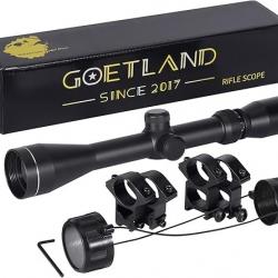 Lunettes de Visée 3-9x40 Optique Crosshair R4 Réticule SFP pour Tactique Chasse Airsoft Arbalète