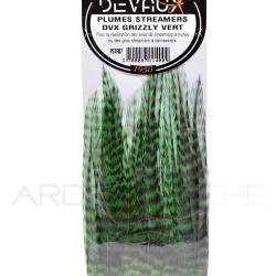 Plumes streamers DEVAUX Grizzly vert