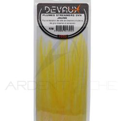 Plumes streamers DEVAUX Jaune