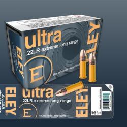 Balles 22lr ELEY ultra extreme long range RN 40gr par 50