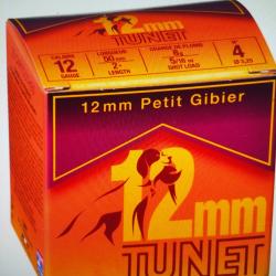 Tunet 12mm petit gibier 25 cartouches