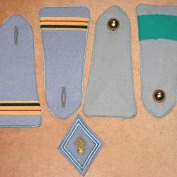 Epaulettes et insigne "Ecole" de l'armée française;
