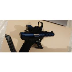 Ruger 22/45 lite 22lr avec point rouge et canon fileté