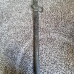 Ba&iuml;onnette couteau Berthier 1892.