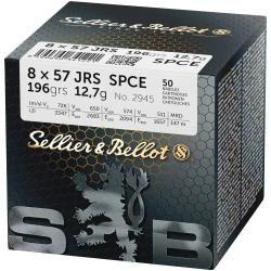 Balle sellier bellot 8x57 jrs spce 12,7g/196 grs (boite de 50 munitions)