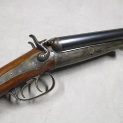 A voir!!! HUSQVARNA modèle 1877, Cal 12 à chiens, à 1 euro sans prix de réserve!!! Canons miroir!!!